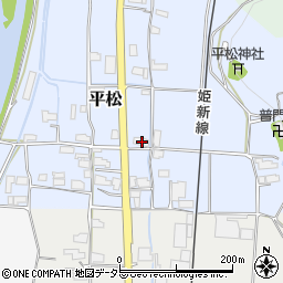 岡山県真庭市平松105周辺の地図