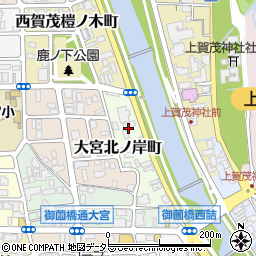 京都府京都市北区大宮北ノ岸町周辺の地図