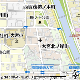 京都府京都市北区大宮田尻町周辺の地図