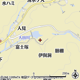 愛知県豊田市豊松町伊與洞周辺の地図