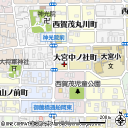 京都府京都市北区大宮中ノ社町8周辺の地図
