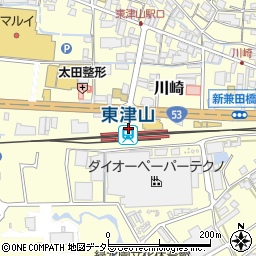 東津山駅周辺の地図