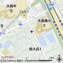 愛知県名古屋市緑区大高町下瀬木周辺の地図