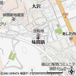 兵庫県丹波篠山市中野150周辺の地図