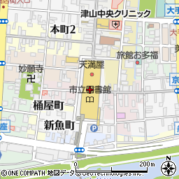 ミキハウス天満屋津山店周辺の地図