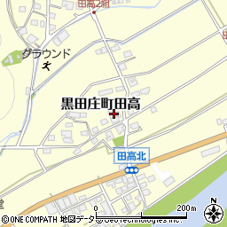 兵庫県西脇市黒田庄町田高247周辺の地図
