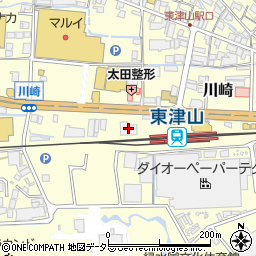 ブックセンターコスモ津山店周辺の地図