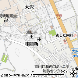 兵庫県丹波篠山市中野142周辺の地図