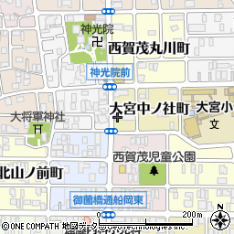 京都府京都市北区大宮中ノ社町12周辺の地図