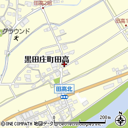 兵庫県西脇市黒田庄町田高249周辺の地図