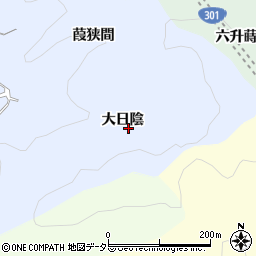 愛知県豊田市鵜ケ瀬町大日陰周辺の地図