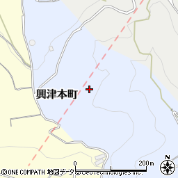 興津トンネル周辺の地図