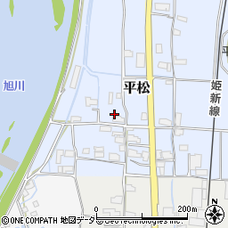 岡山県真庭市平松39周辺の地図