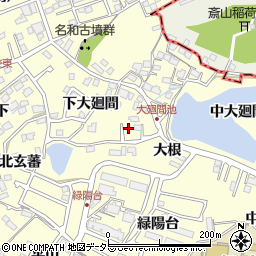 愛知県東海市名和町下大廻間5-2周辺の地図