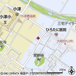 滋賀県守山市大林町235-3周辺の地図