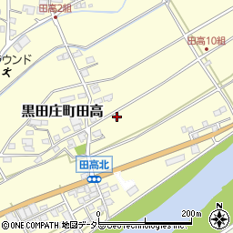 兵庫県西脇市黒田庄町田高201周辺の地図