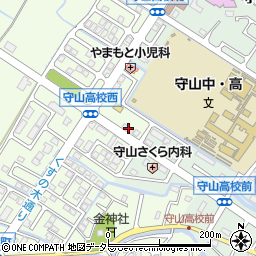 滋賀県守山市金森町980周辺の地図