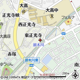 愛知県名古屋市緑区大高町上瀬木川西周辺の地図