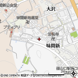 兵庫県丹波篠山市中野164周辺の地図