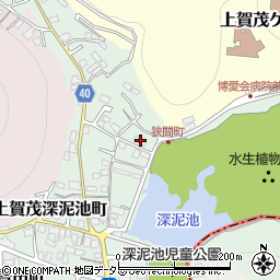 京都府京都市北区上賀茂狭間町62周辺の地図