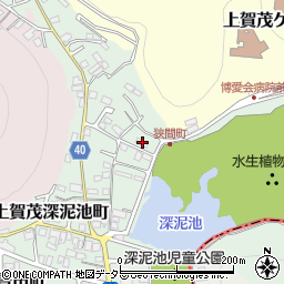 京都府京都市北区上賀茂狭間町62周辺の地図