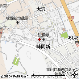 兵庫県丹波篠山市中野154周辺の地図