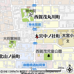 京都府京都市北区大宮中ノ社町13周辺の地図