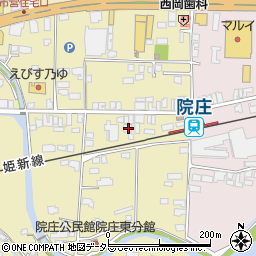 岡山県津山市院庄887周辺の地図
