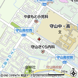 滋賀県守山市金森町976-4周辺の地図