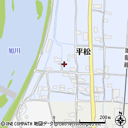 岡山県真庭市平松42周辺の地図