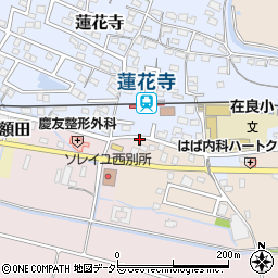 蓮花寺駅周辺の地図