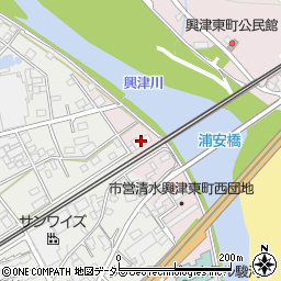 興津精工周辺の地図