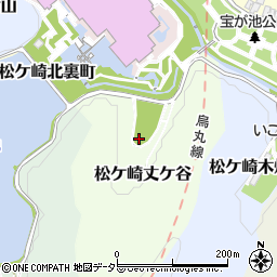 京都府京都市左京区松ケ崎丈ケ谷周辺の地図