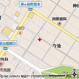 愛知県刈谷市井ケ谷町周辺の地図