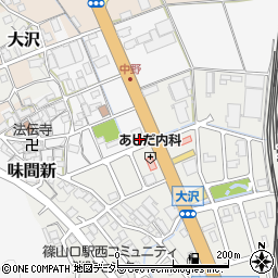 兵庫県丹波篠山市中野38周辺の地図