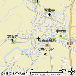 三重県三重郡菰野町杉谷1824周辺の地図