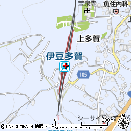 伊豆多賀駅周辺の地図