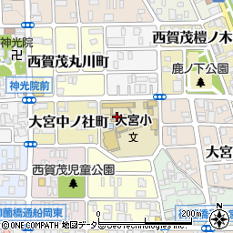 京都市立大宮小学校周辺の地図