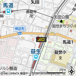 Ｐａｔ益生駅前駐車場周辺の地図