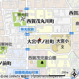 京都府京都市北区大宮中ノ社町29周辺の地図