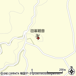 田峯観音周辺の地図