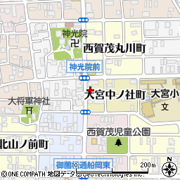 京都府京都市北区大宮中ノ社町16周辺の地図
