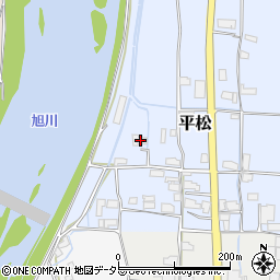 岡山県真庭市平松47周辺の地図