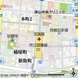 アルネ・津山　３階専門店セリア生活良品周辺の地図