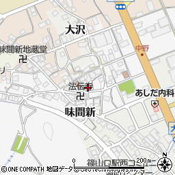 兵庫県丹波篠山市中野131周辺の地図