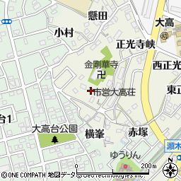 愛知県名古屋市緑区大高町北横峯41周辺の地図