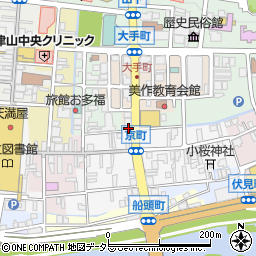 岡山県津山市大手町11-27周辺の地図