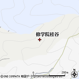 京都府京都市左京区修学院桂谷周辺の地図