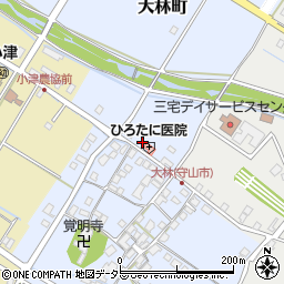 滋賀県守山市大林町214周辺の地図