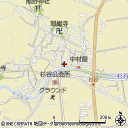 三重県三重郡菰野町杉谷1862周辺の地図